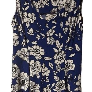Jillian Taylor ~ Women’s ~ Dress ~ Size 14 ~ Large ~Blue &White ~Sleeveless~Long